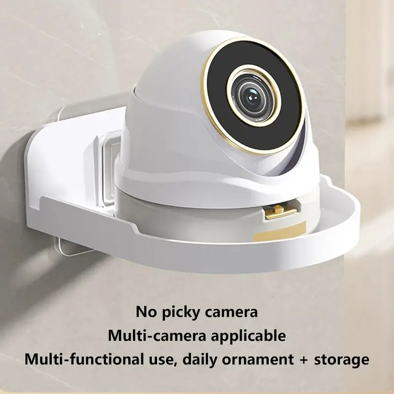 Camera Wall Mount Bracket Punch-free Wall-mounted Monitoring Head Support Universal Monitor Rack Tray Home Storage Holders