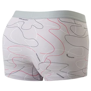 ملابس داخلية مضادة للبكتيريا قابلة للتنفس للرجال بالإضافة إلى حجم السراويل الدهنية مثير الملاكم أزياء أوروبا وأمريكا حزمة 4 أفضل 10 مبيعات للرجال السمين في الملابس الداخلية - No3