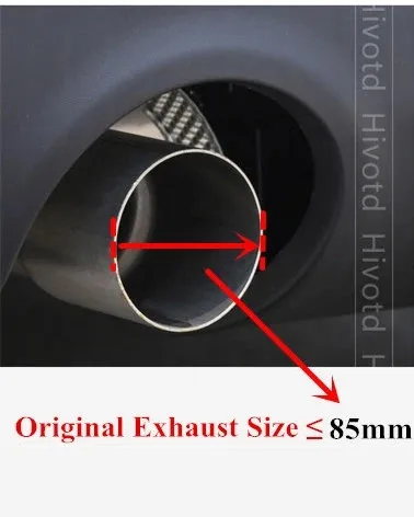 1 Pcs Glossy Black For Mini Cooper F54 F55 F56 F57 R60 R61 F60 R55 R56 R57 R58 R59 S JCW Carbon Exhaust Tip Pipe Car Accessories