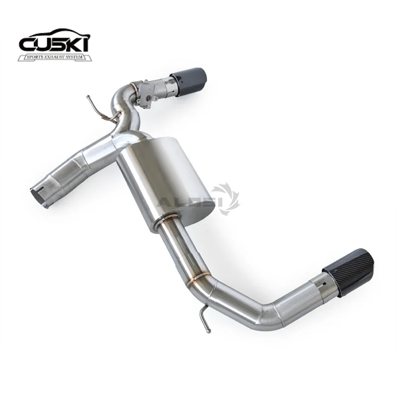 

Автомобильные фитинги для модификации выхлопной трубы для BMW 225i 230i 240i B48 2.0t 2016-2020, глушитель выхлопной трубы из нержавеющей стали с наконечником