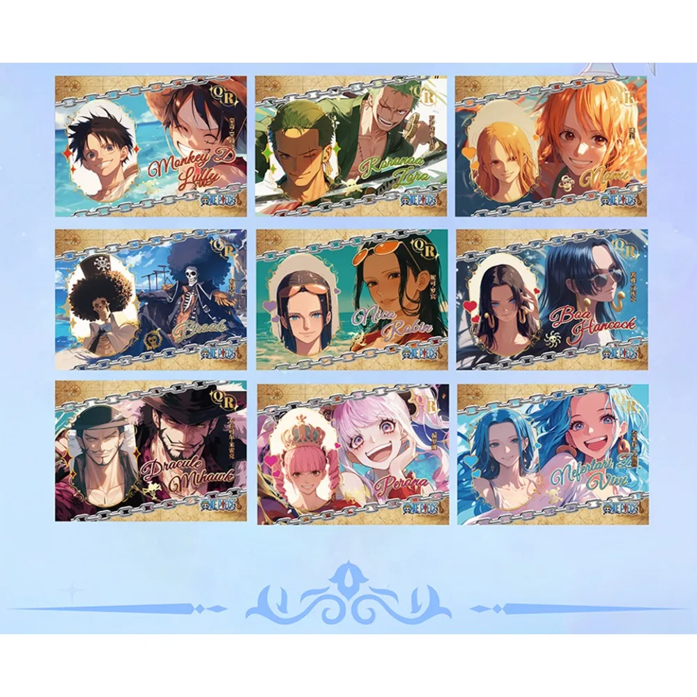 One Piece Collection Cards Monkey D. Luffy Anime Protagonist Cool Close-up Personality Hot Stamping Signature Cards Fine Gifts