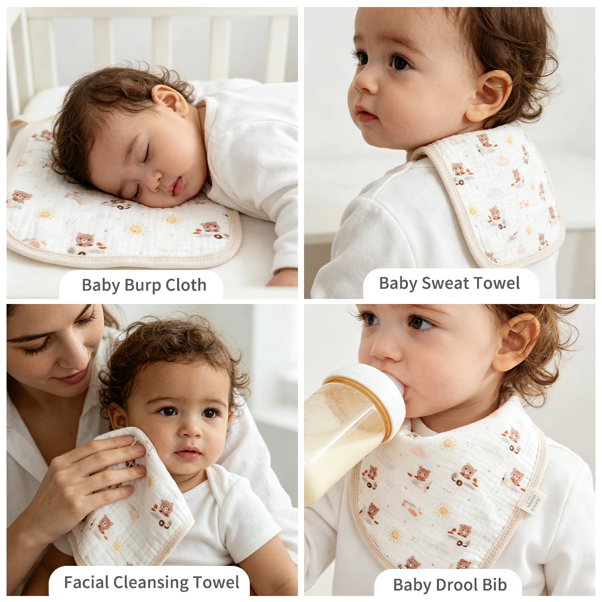 Muślinowe myjki dla niemowląt, – Baby Products Essentials recenzja i cena