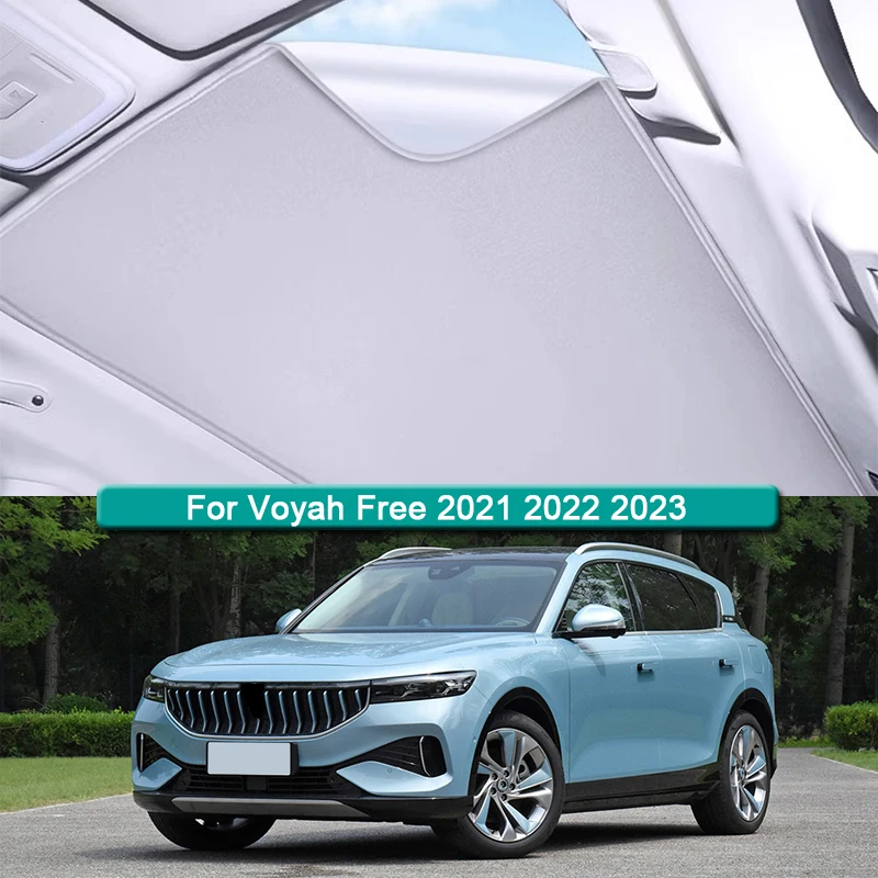 

Roof Sunshade For Voyah Free 2021 2022 2023 2024 Car Electrostatic Adsorption Sunroof Sunshade Skylight Blind Shading Sticker