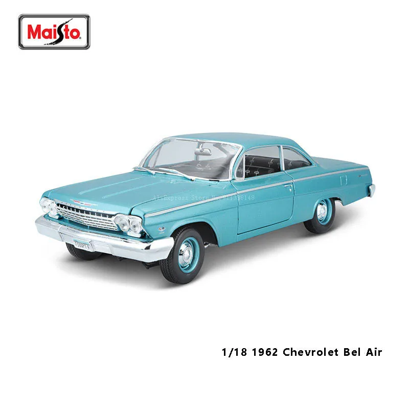 

Maisto 1:18 1962 Chevrolet Bel Air Classic Car Alloy Car Model Static Die Casting Model Collection Gift Toy Gift