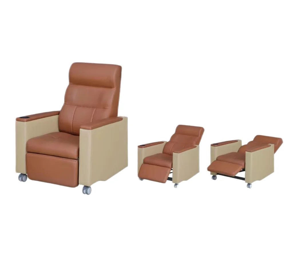 Hospital Furniture IV Inoculation Chair Manual Dialysis Chair Medical Recliner Sofa Chair