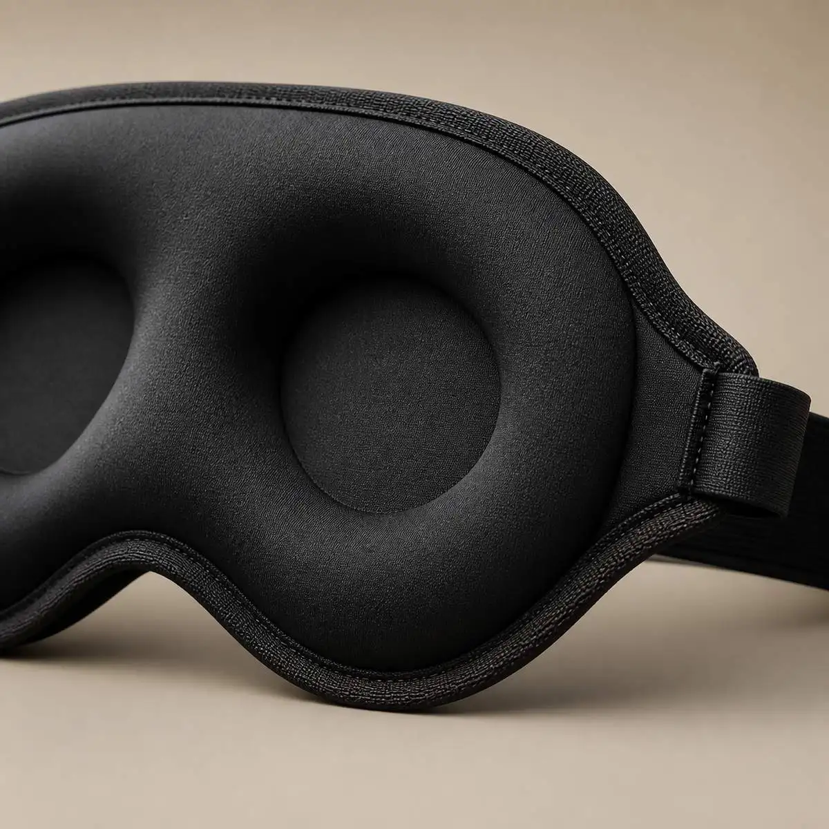 Contoured Sleep Eye Mask Polyester Light Blocking Blackout Blindfold Pressure Free Nose Wing Airplane Travel Sleeping Night Rest view 3