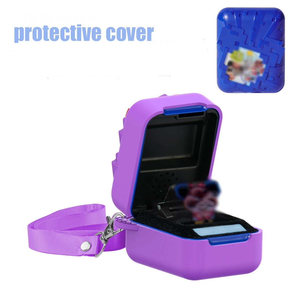 silicone Cover Case Washable Protective Case with Lanyard Protective Skin Sleeve for Bitzee di-sn-ey interactive toy Digital Pet