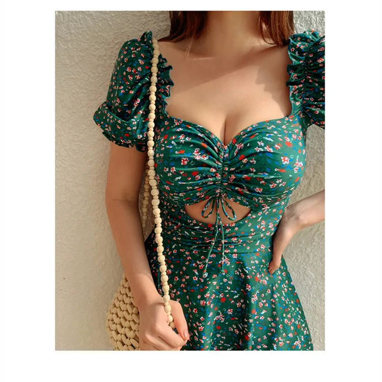 2023 New Couple Swimsuits Women's One-Piece High Waist Bikini Men's Beach Pants Thermal Spa Cover-Up Slimming Big Bust