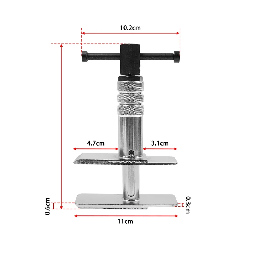 Heavy Duty Motorcycle Brake Caliper Spreader Tool Silver for Most Vehicle Brake Discs Compression Tool