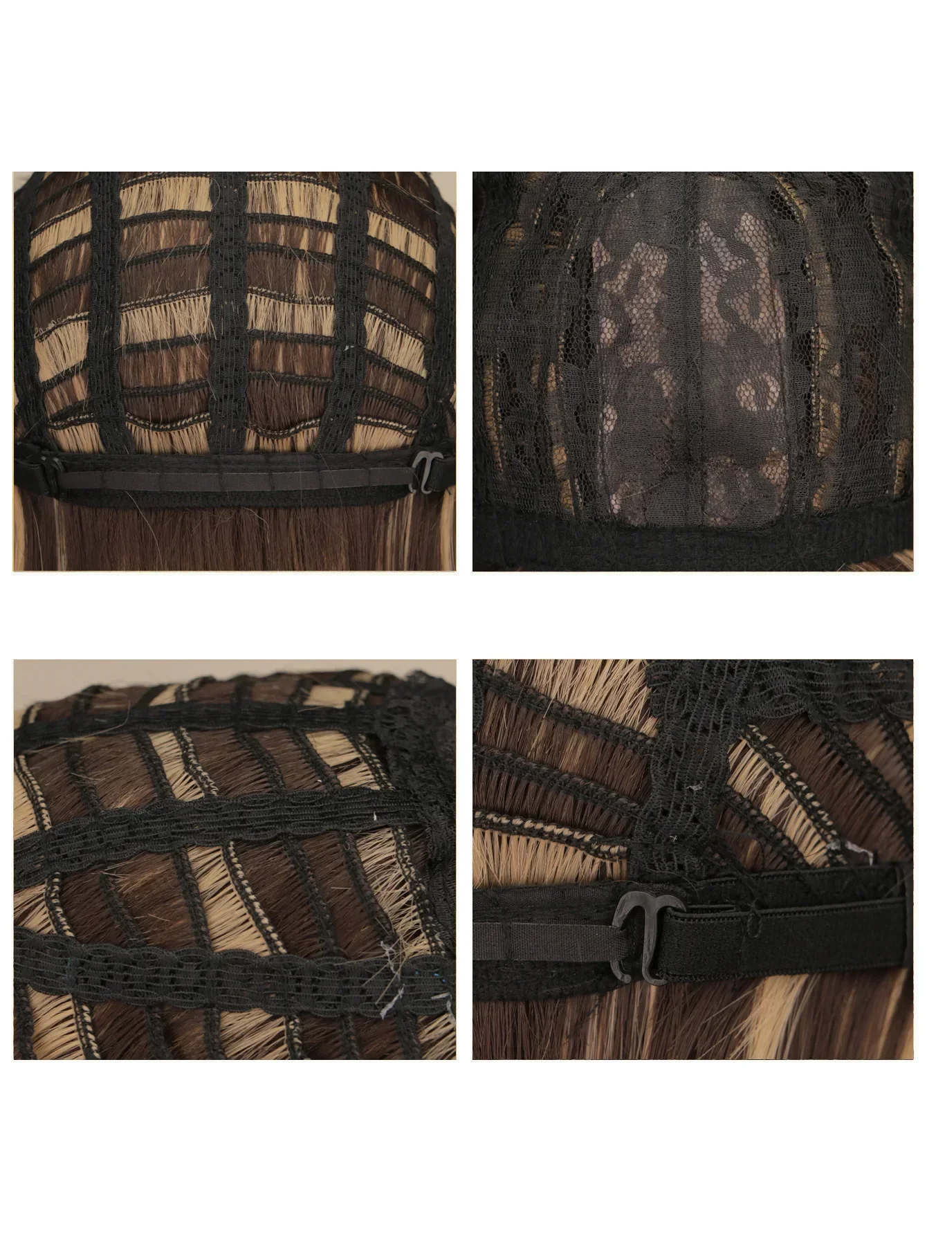 Perruques Synthétiques sulf Bouclées Brunes pour Femme، Cheveux Ondulés Naturels، Pre-Plumés، Doux et Confortables