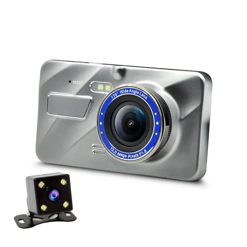 

4-Inch touch screen driving recorder, front and rear dual-lens reversing image