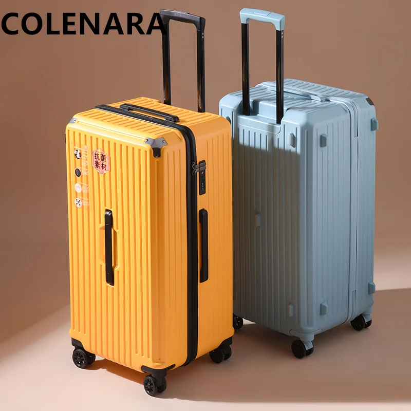 COLENARA 24"26"28"30"32 Zoll Gepäck Reisetasche Verdickte Trolley Taschen Reiseutensilien Große Kapazität Passwort Koffer