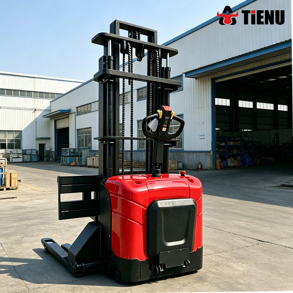 Electric Stacker Truck Self Elevating Handcart Fully Electric Pallet Stacking Equipment with Excellent Climbing Performance