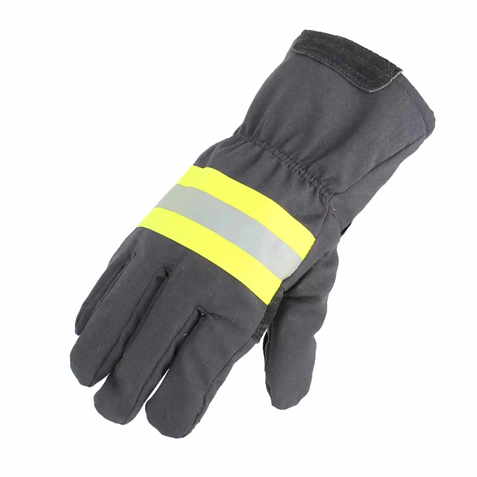 

EN407 Certified Fireproof Gloves - Cow Split Leather Palm & Top Grain Leather Back - 500℃ Heat Resistant