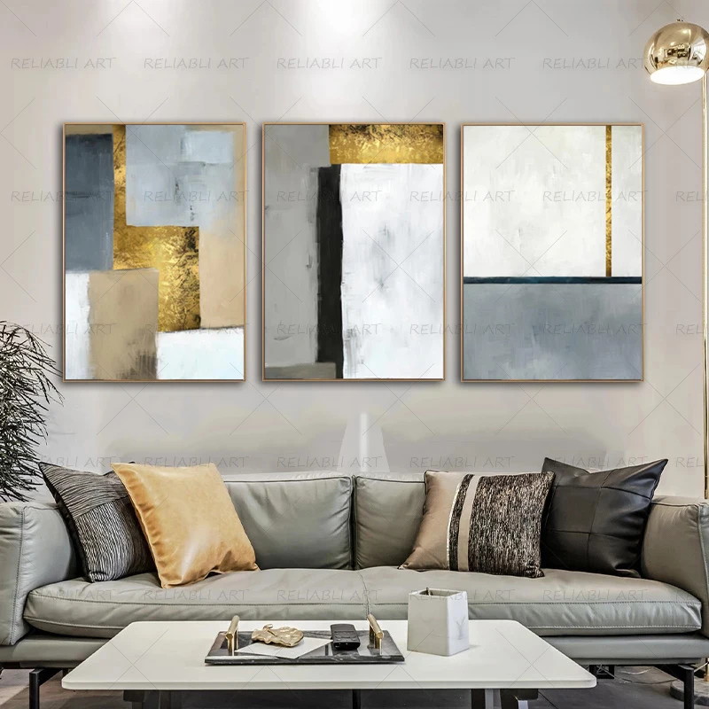 Abstract Geometry Nordic Posters Prints Wall Art Pictures for Living Room Canvas Painting Modern Home Decor Color Block Cuadros