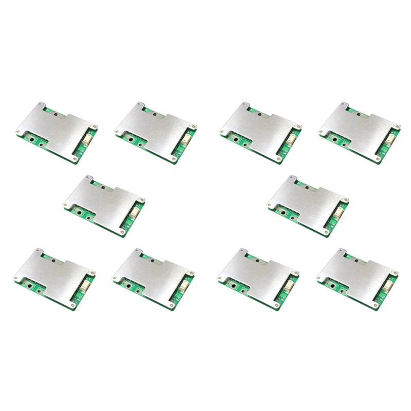 10X 4S 12V 100A BMS Lithium Battery Charger Protection Board With Power Battery Balance Enhance PCB Protection Board