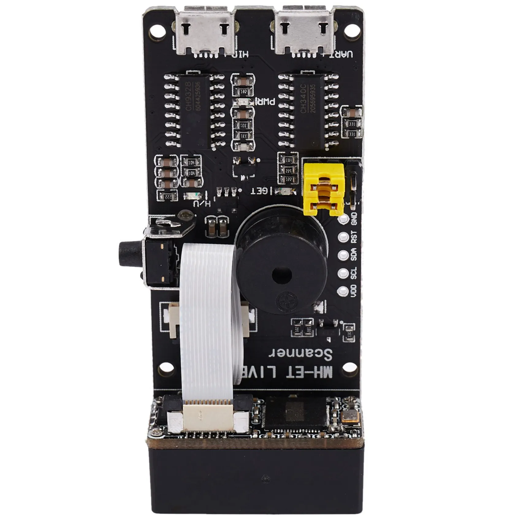 Modulo di riconoscimento scansione codici a barre Qr /1D/2D/Code Scanner V3.0 con modulo display LED LCD IIC I2C seriale GND da 0,96 pollici-BCBW