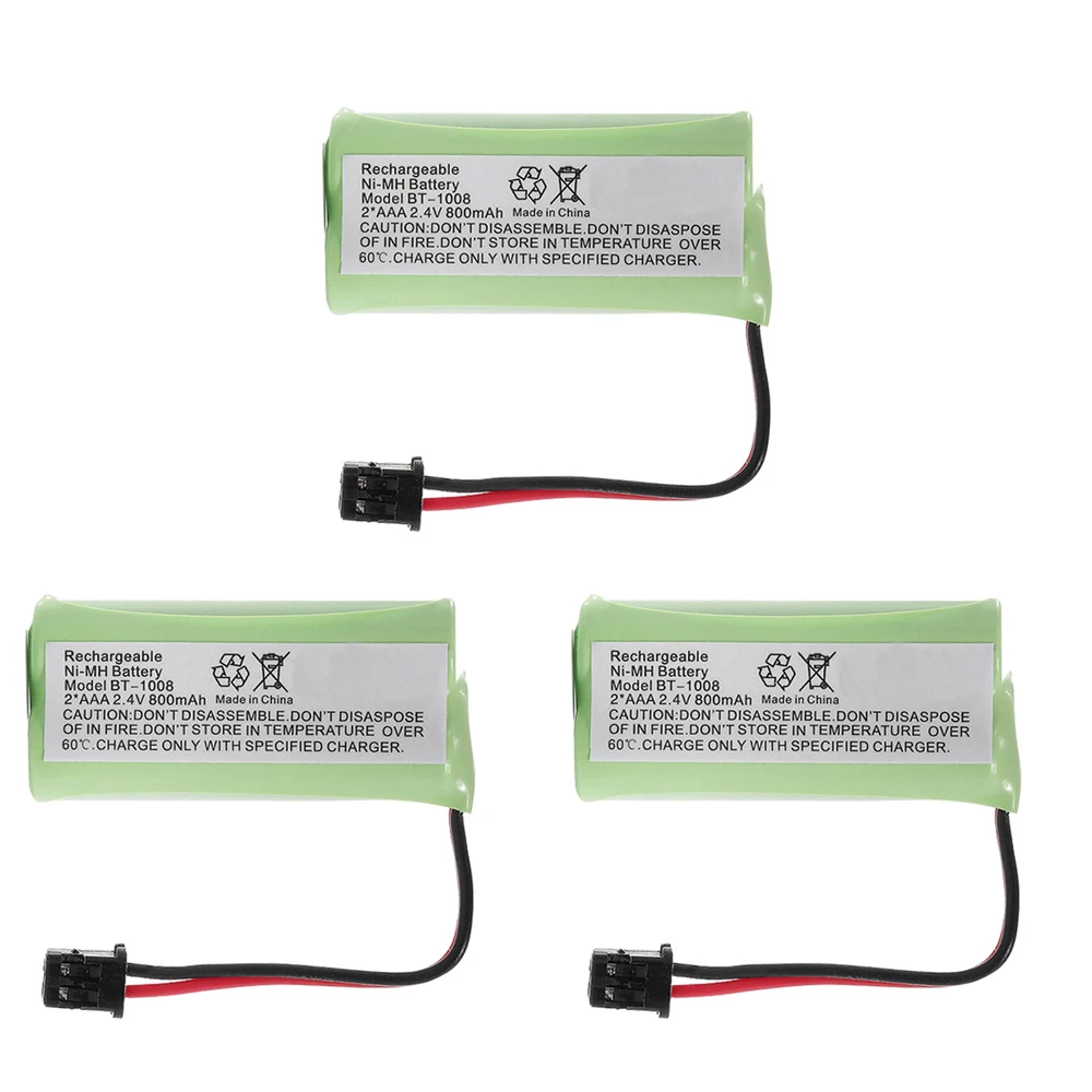 2.4V 800mAh AAA BT-1008 BT-1016 BT-1021 Ni-MH Rechargeable Battery For Uniden WITH43-269 CAS-D6325 CB-BT1008 BT-1025 CPH-515B