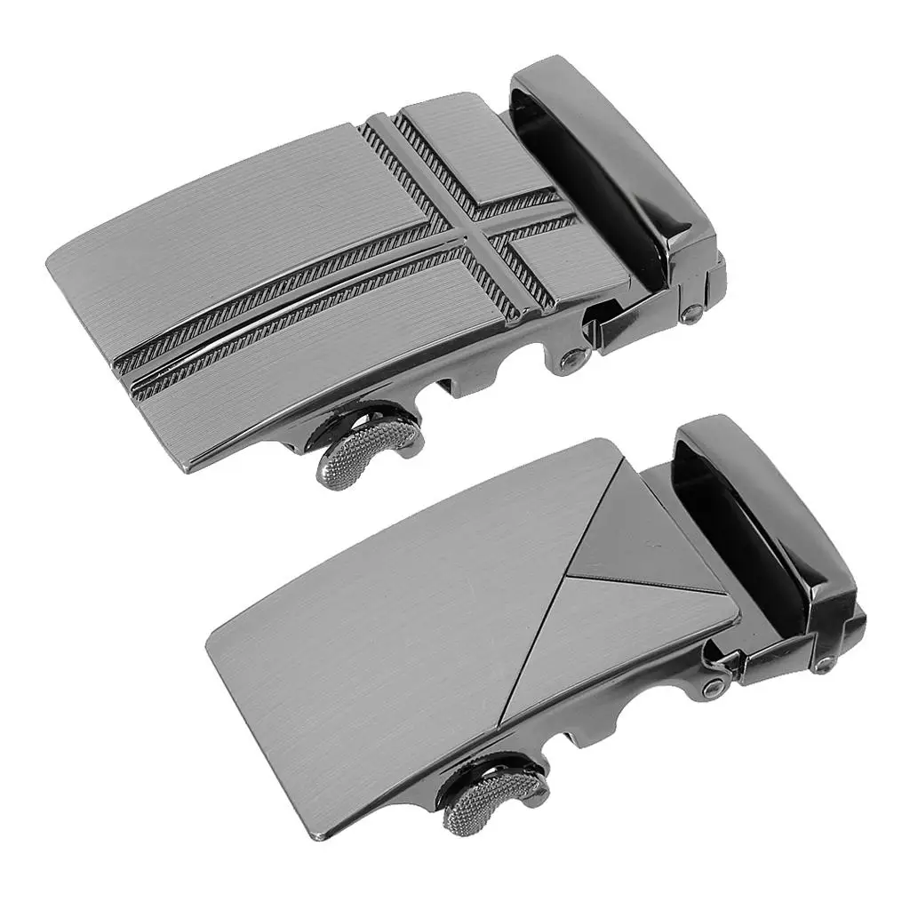 2pcs Belt Buckle Automatic Slide Buckle Replacements for 35mm Leather Belt