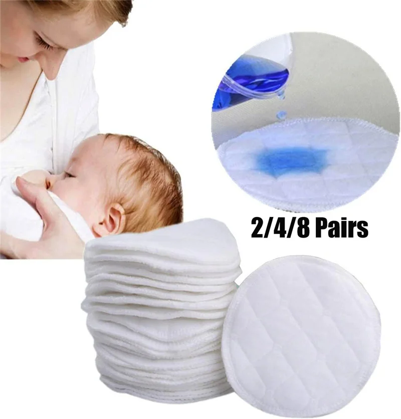 Thicken 6 Layers Nursing Breast Pads Organic Washable Nipple Pads For Breastfeeding Reusable Absorbent Postpartum Essentials