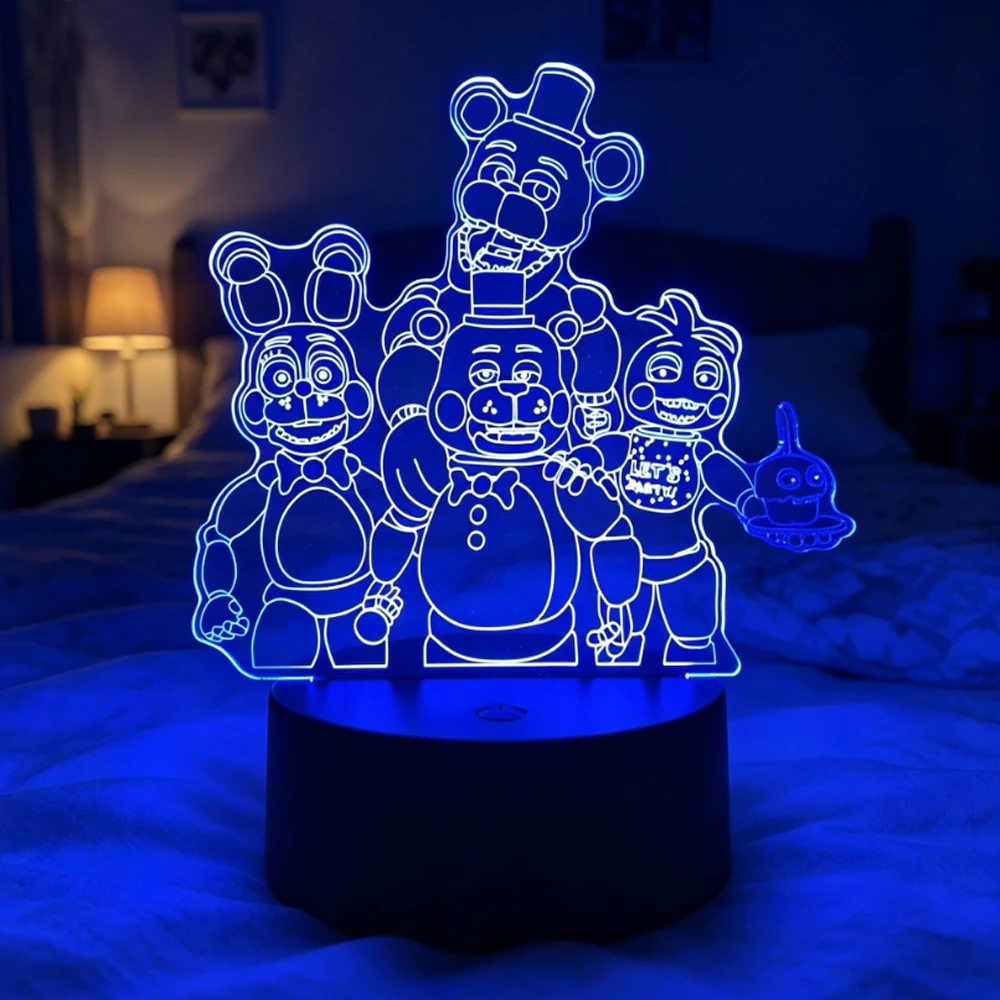 3D-Nachtornament-Licht, Mitternachts-Harems-Dekorationsbeleuchtung, Geburtstagsgeschenk, 7-Farben-Stromversorgung, farbwechselndes Kindergeschenk