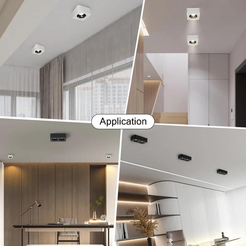 Imagem -06 - Quadrado Dimmable Anti-glare Cob Led Downlights Luzes de Teto Lâmpadas Internas Montagem em Superfície ac 85265v