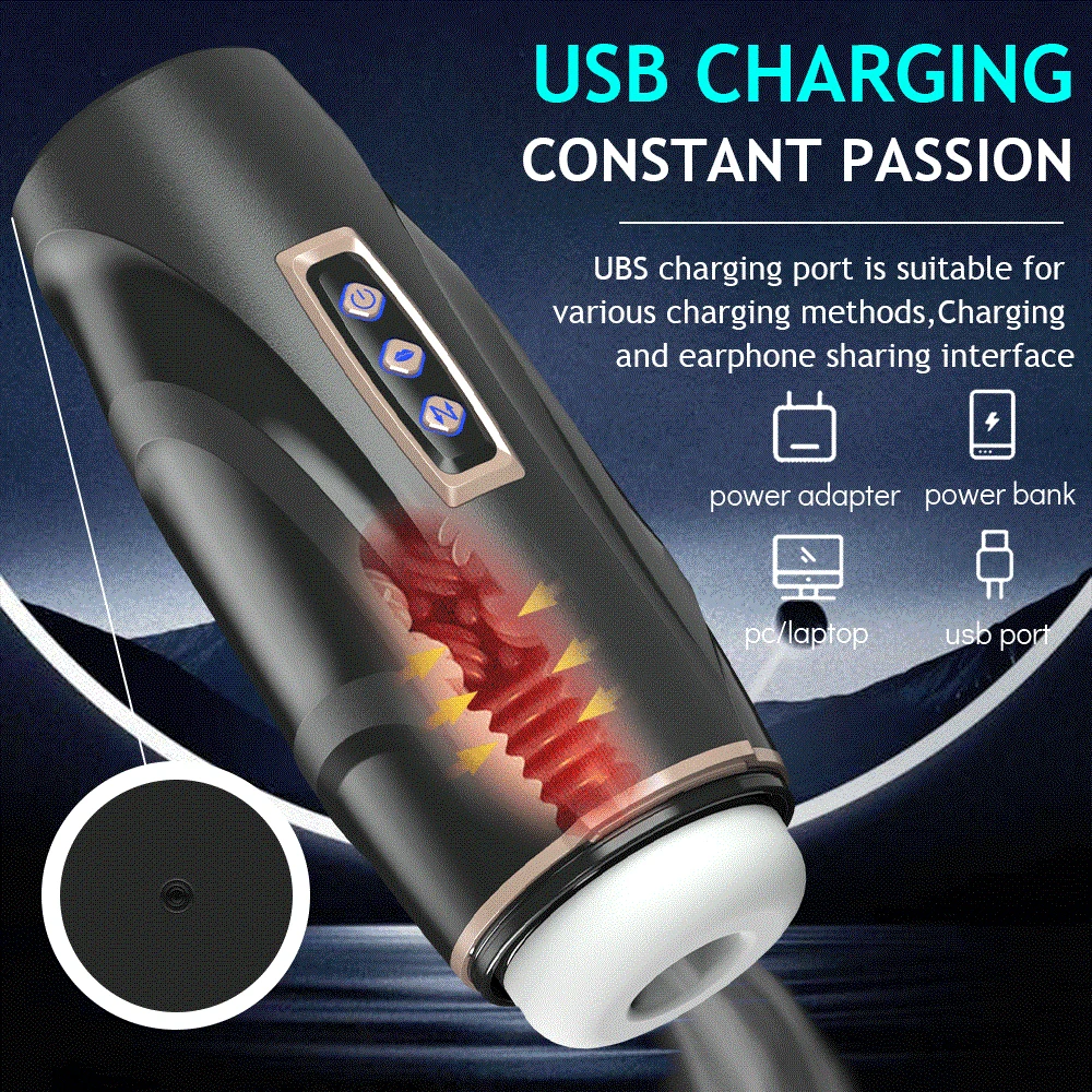 3 in 1 Automatic Male Vibrator Sucking Telescopic Vibration Mastubrator Realistic Stroker Adult Sex Toys for Men Masturbation