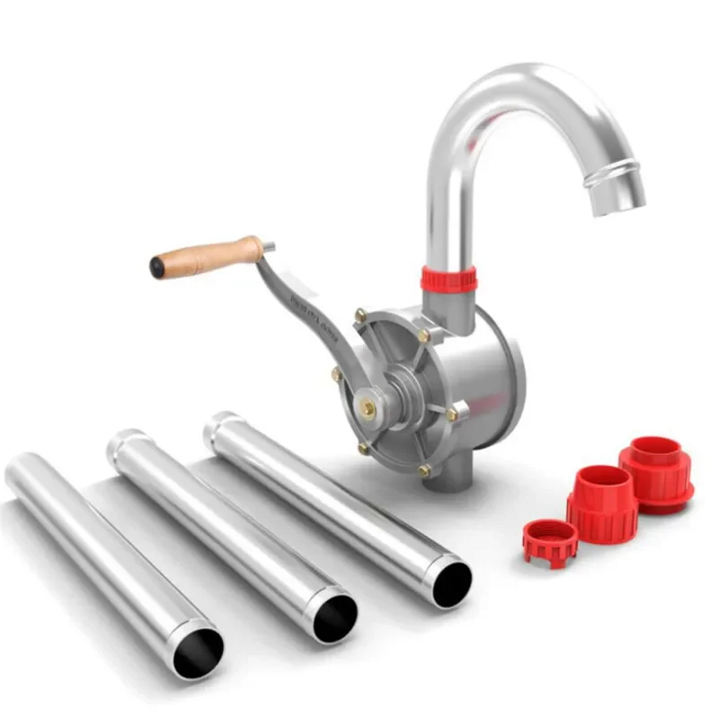 

Manual self-priming pump, firewood artifact, hand pump