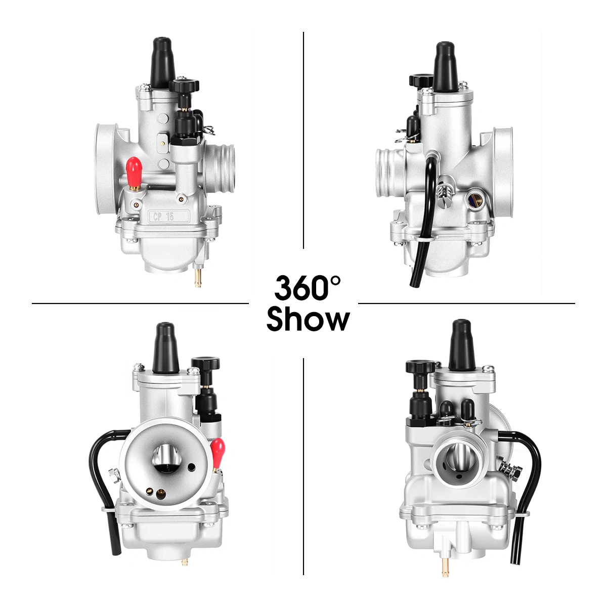 ZSDTRP New CP POLINI Carburetor 15/17.5/19/21/23/24mm For PUCH MAXI PIAGGIO 50cc 100cc Motor