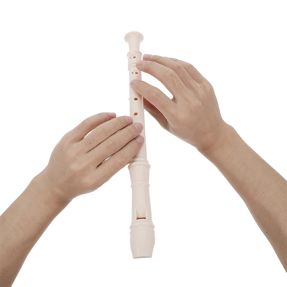 

6 Sets Student Recorders 8 Holes Beige Flutes School Band Kids Musical Instruments Soprano Beginner Learning German