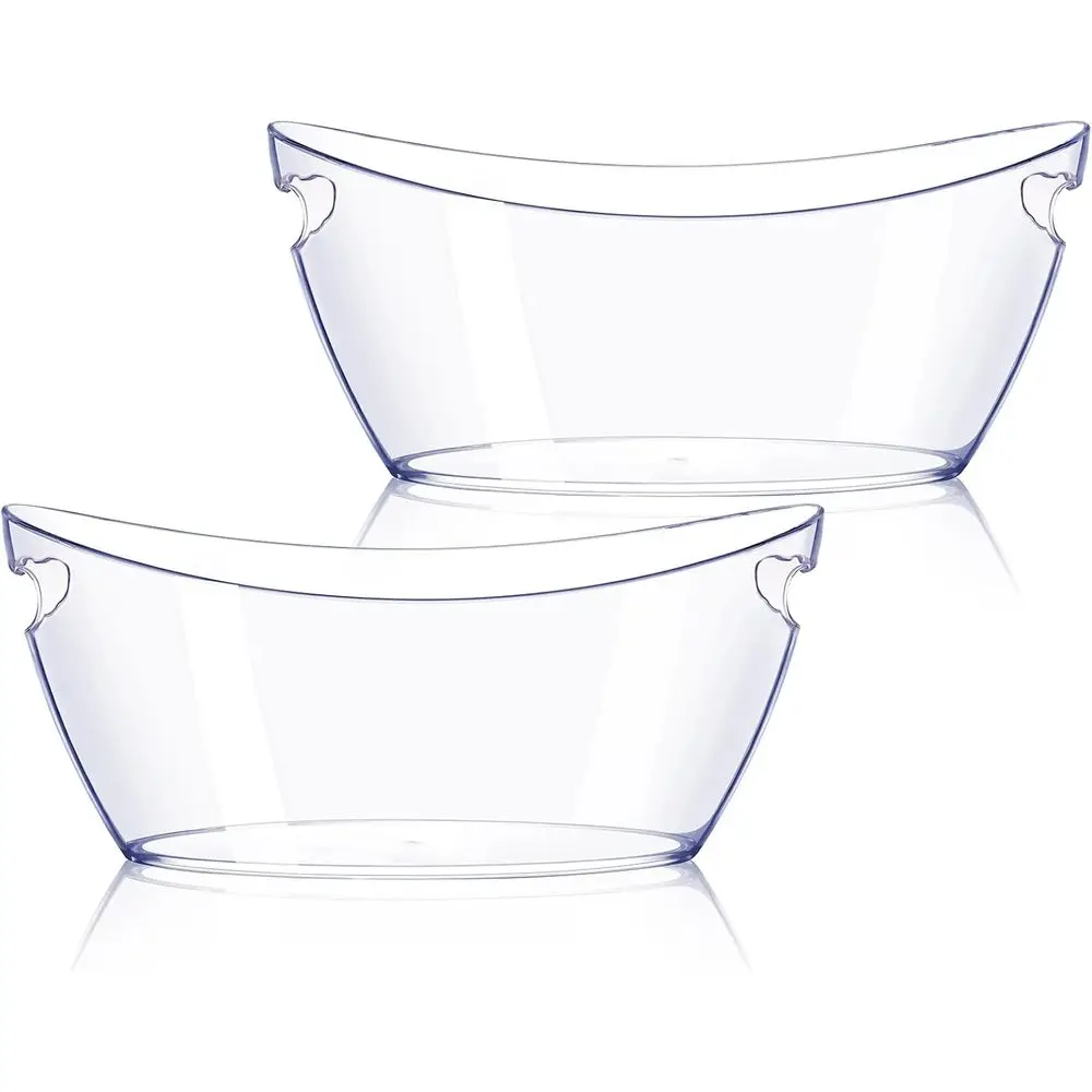 

Ice Bucket 2 PCS, Thickened Ice Buckets or Parties, Mimosa Bar Supplies Beverage Tub or Champagne r Sparkling Wine Cocktails（5.5