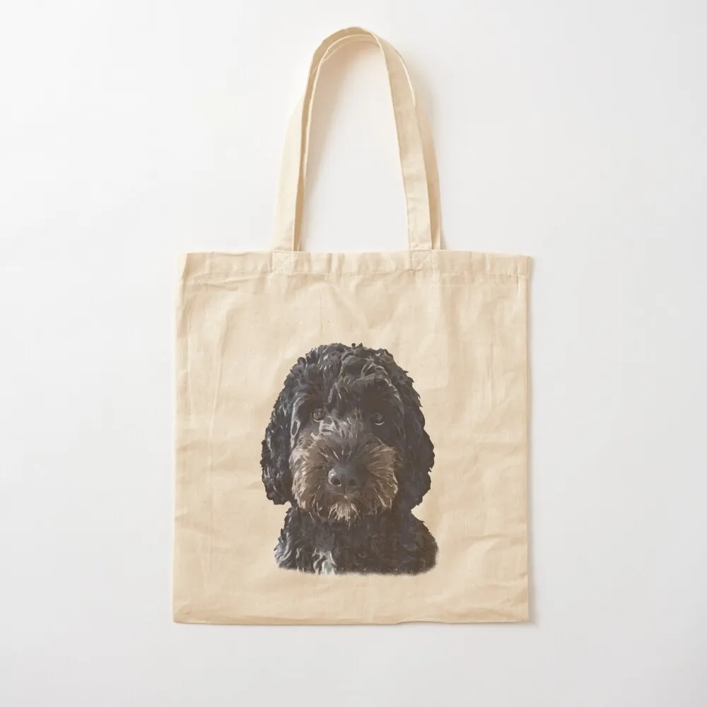 

Black Cockapoo / Doodle Dog Tote Bag shopper bag women eco pack canvas tote bags Women bags Canvas Tote Bag