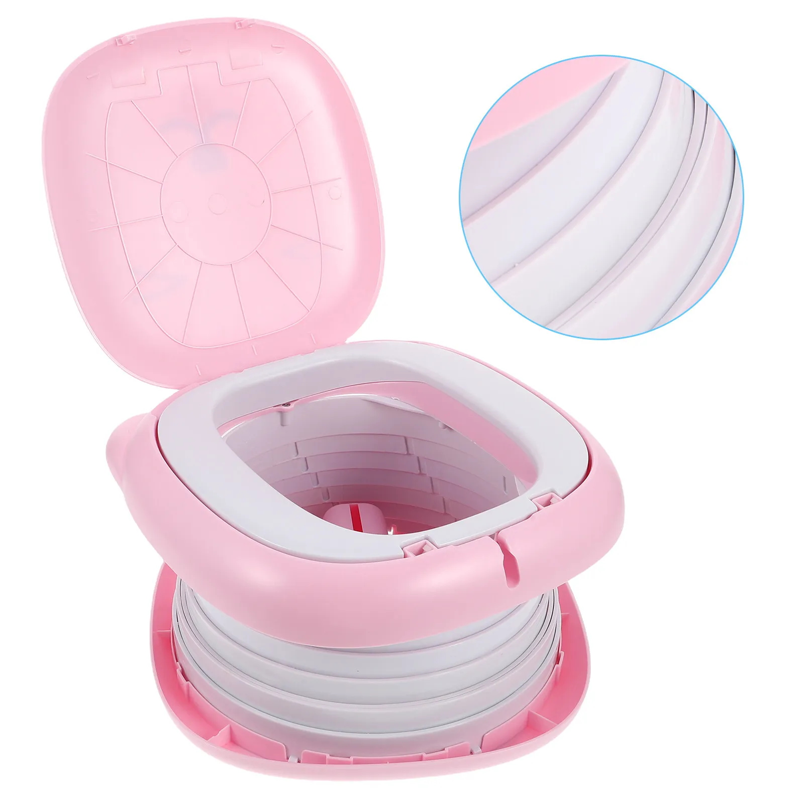 

Foldable Portable Potty for Toddler Travel Car Camping Road Bathroom Training Seat Leakproof Compact Design Travel