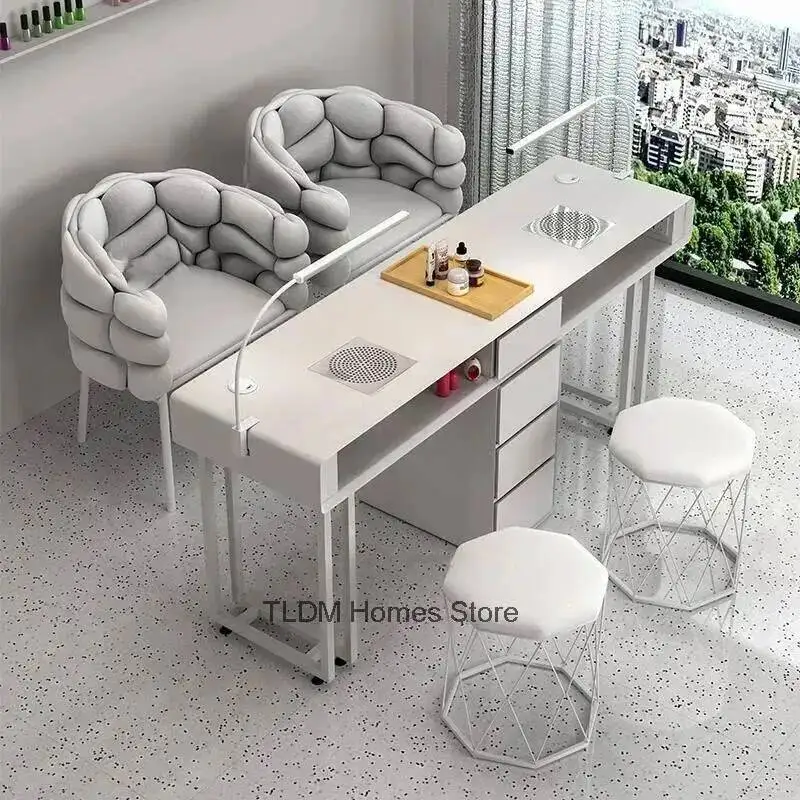 

Professional Modern Nail Salon Table Single Salon Double Manicure Manicure Multifunctional Tables Table Chair Furniture 의자