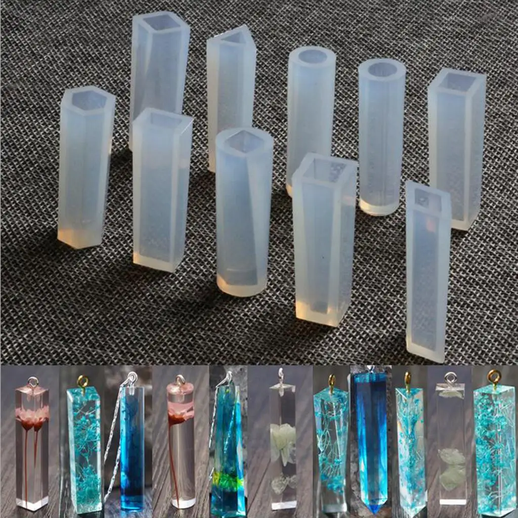 Silicone Jewelry Molds for Resin Pendants Set Craft Material Jewelry Making Tools for DIY Accessories