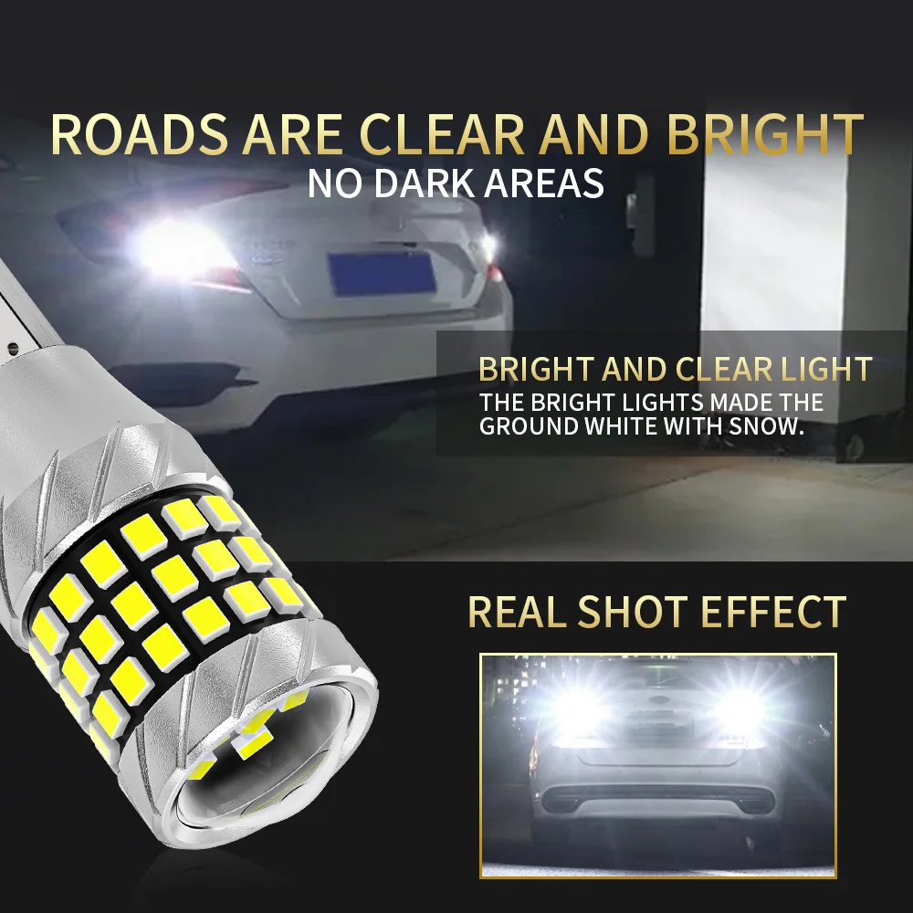 Oprah 2 قطع T15 W16W LED 921 سيارة شاحنة ضوء 12 فولت 24 فولت السوبر مشرق الذيل مصباح إشارة Led Canbus السيارات احتياطية عكس ضوء لمبة #2