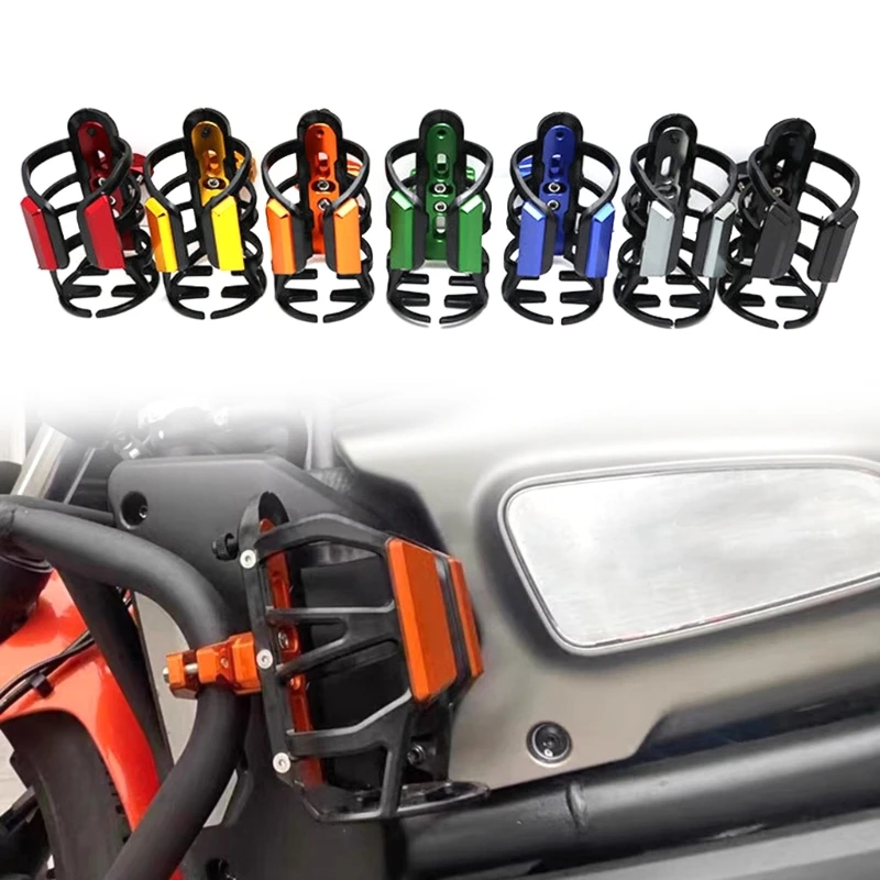 Motorbike Handlebar Bottle Cage Red Orange Blue Green Color/Black