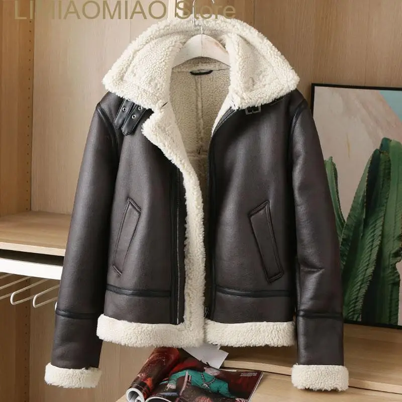 new The autumn/winter men will be thickened and kept warm Imitation lamb jacket