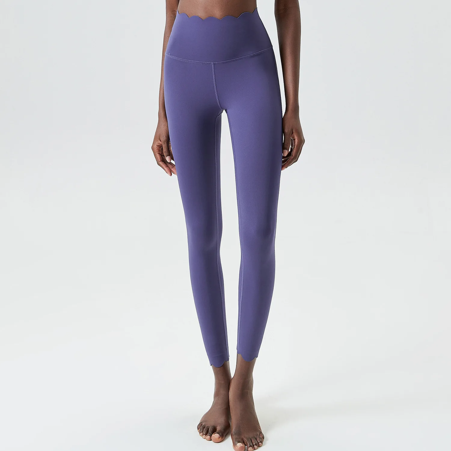 Small Wave Plastic Elastic High Waist Tight Pants for Women, Speed Drying Fitness, Running, Tight Bottom Pants
