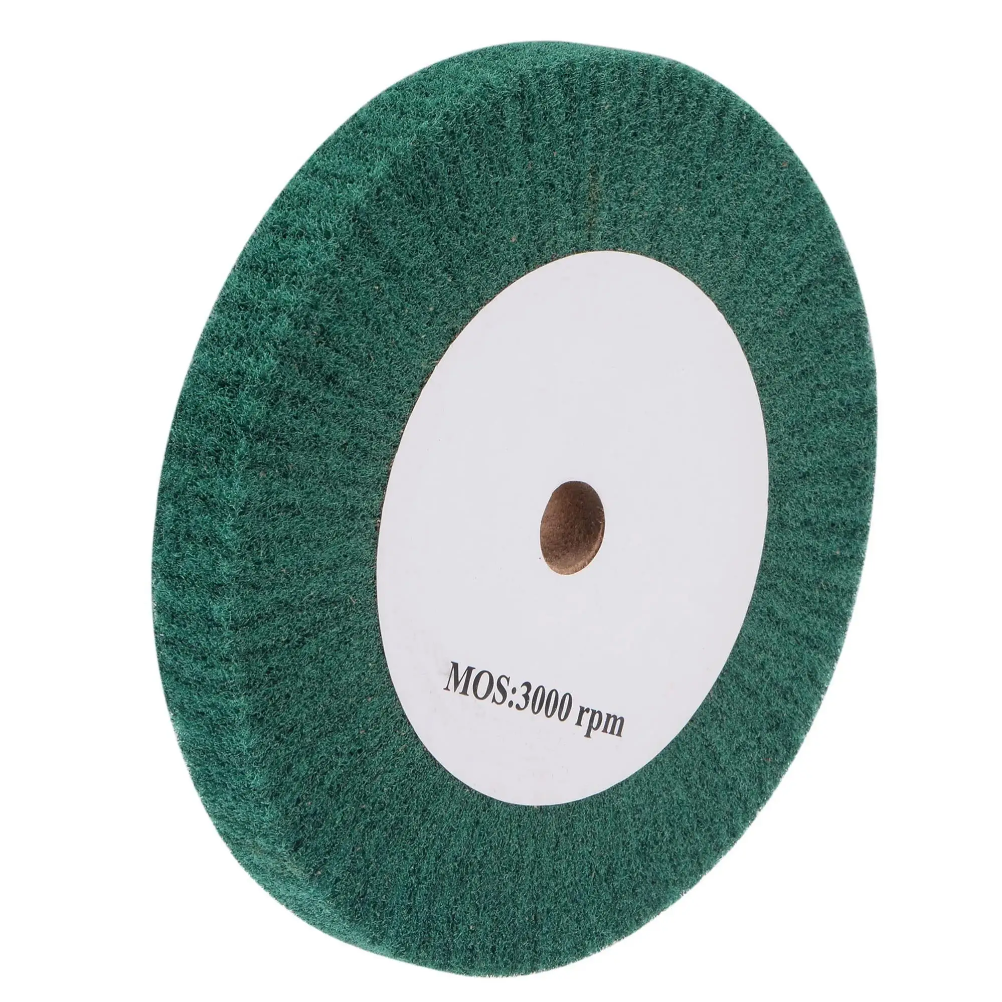 200mm x 25mm 180 ruote per molatura e lucidatura in fibra di Nylon a grana ruote per spazzolatura in acciaio inossidabile per metallo in acciaio inossidabile