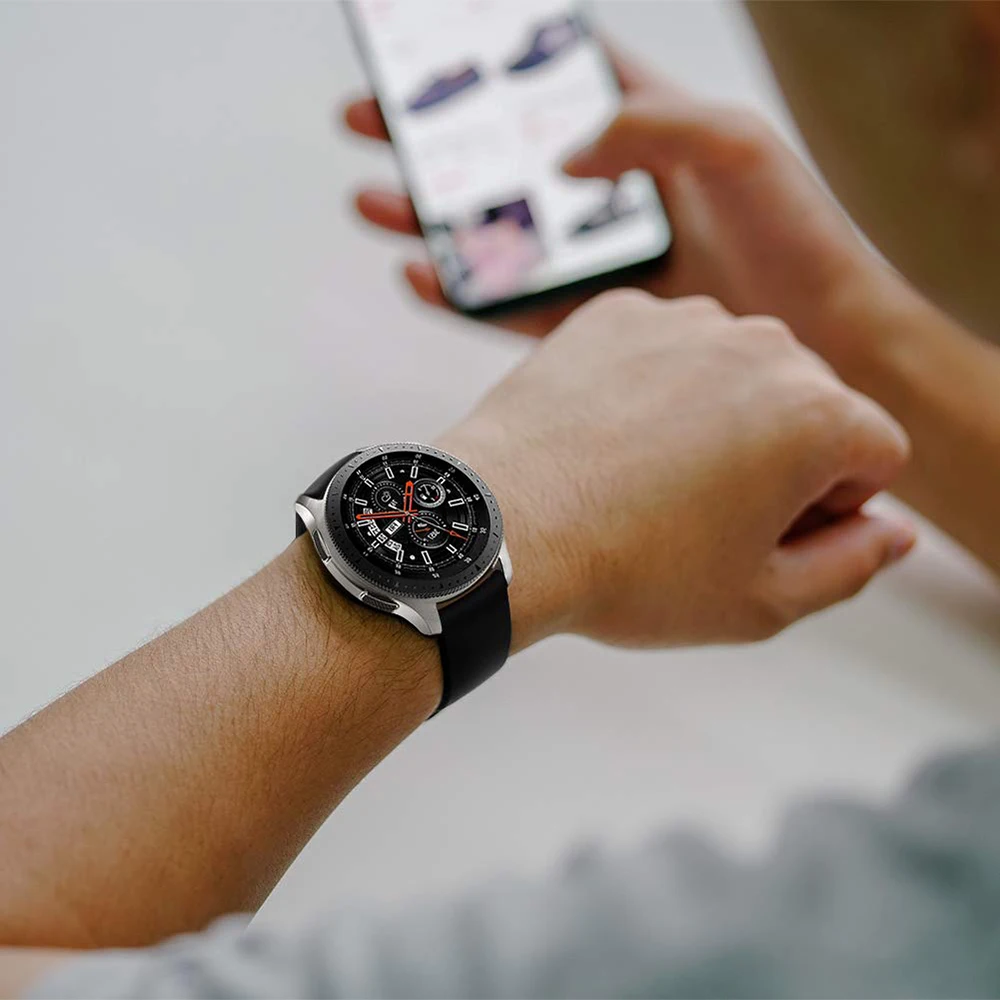 Силиконовый ремешок 22 мм 20 мм для Samsung Galaxy Watch 7 6 5 4 Active 2/Huawei Watch GT5-4-3 Спортивный браслет-браслет для Amazfit GTR