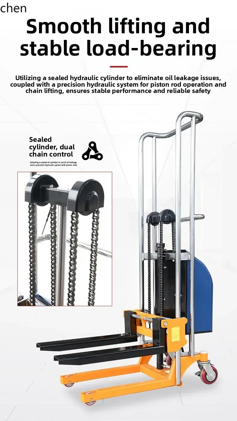 DSA Lightweight Type Pallet Jack Semi-Electric Hydraulic Material Handling Loader