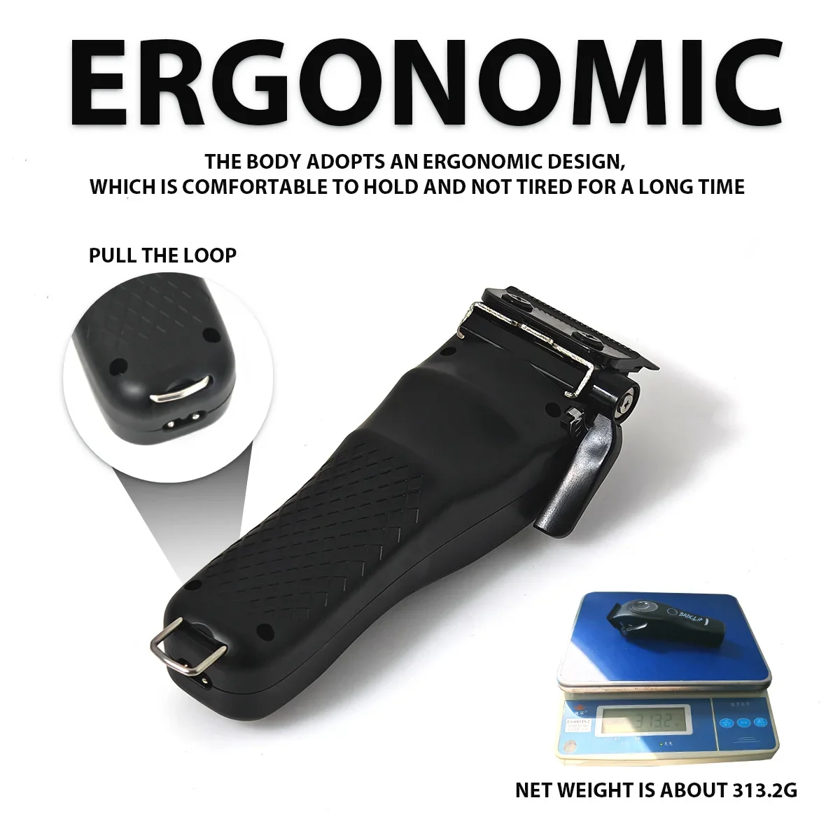 المهنية BRDCLIP M3C 8800 دورة في الدقيقة مقص الشعر DLC شفرة الحلاق مع قاعدة شحن 4500mAh آلة قطع الشعر المتقلب الرجال