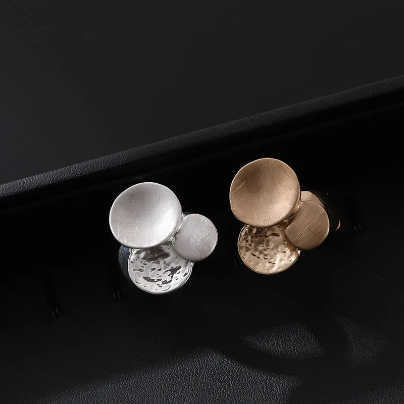 New ring European and American geometric versatile brushed fashion trend high-end metal ring