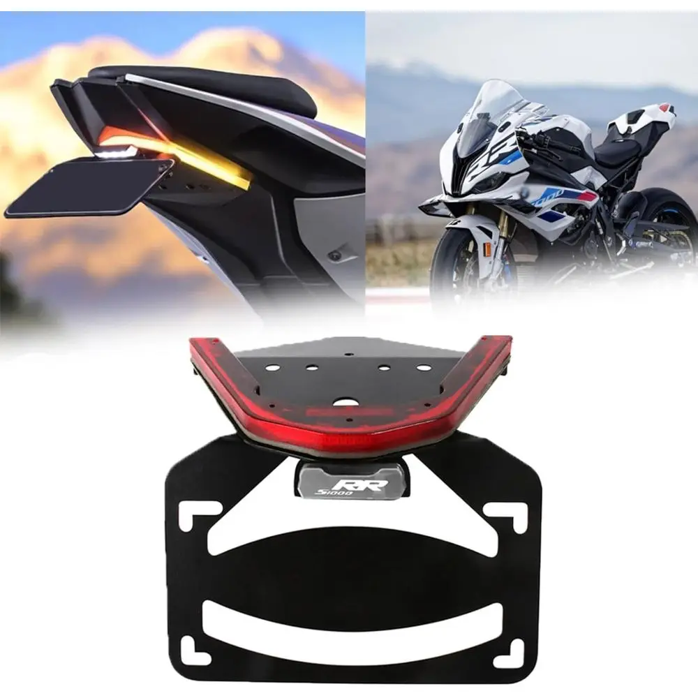 

Светодиодный держатель номерного знака с коротким хвостом из алюминиевого сплава, держатель номерного знака, рамки номерного знака с коротким хвостом и указателем поворота (B)