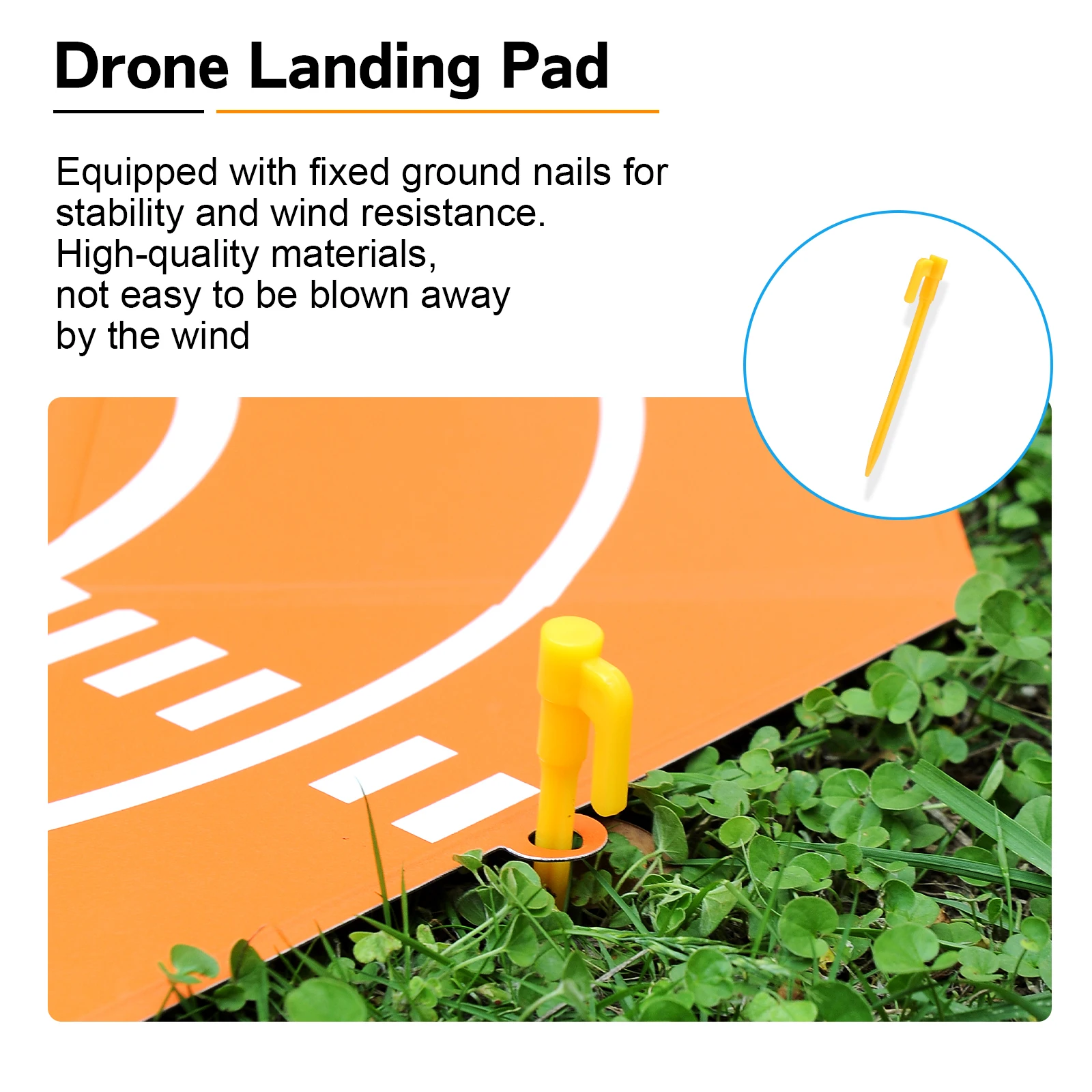 Universal Drone Quadcopters Landing Pad 20inch Folding Waterproof Landing Mat For DJI Mini 4K/Avata 2/Air 3/Mavic 3/Mini 4 Pro