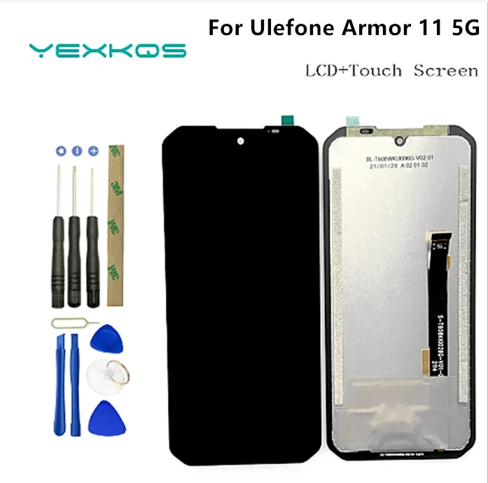 

New For Ulefone Armor 11 LCD Display Touch Screen Digitizer Assembly LCD For Ulefone Armor 11T 5G Display LCD Screen Replacement