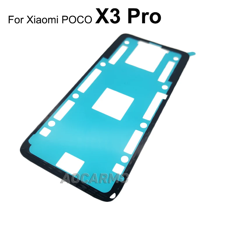 Aocarmo 1Pcs For Xiaomi Poco X3 Pro Rear Housing Battery Cover Sticker Glue Tape Back Cover Adhesive