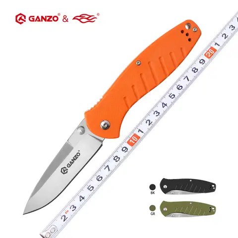 58-60HRC 440C Blade G10 Handle Ganzo G738 EDC Folding Knife Survival Camping Hunting Outdoor Pocket Tool