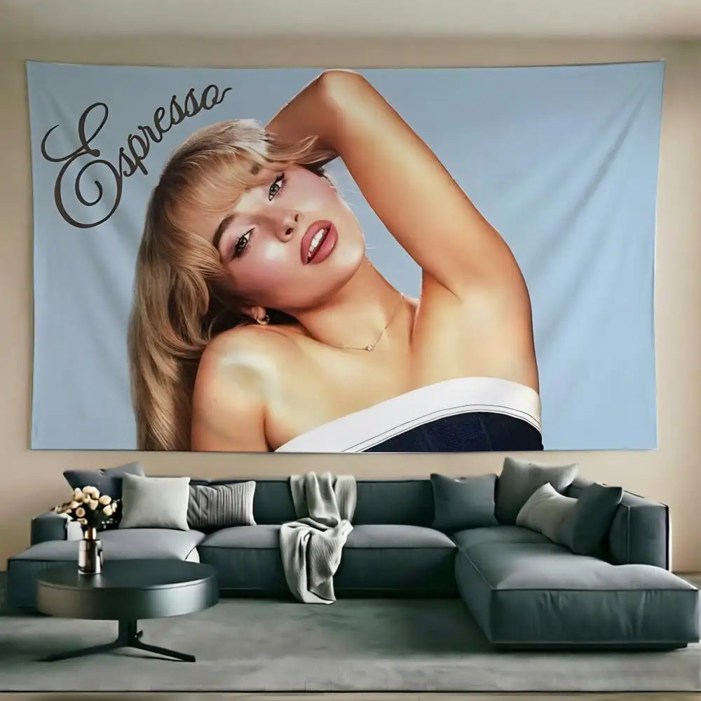 Cool Singer S-Sabrina Carpenter Wandteppich, weicher Wandteppich, Wanddekoration für den Alltag, Wohnzimmer, Schlafzimmer